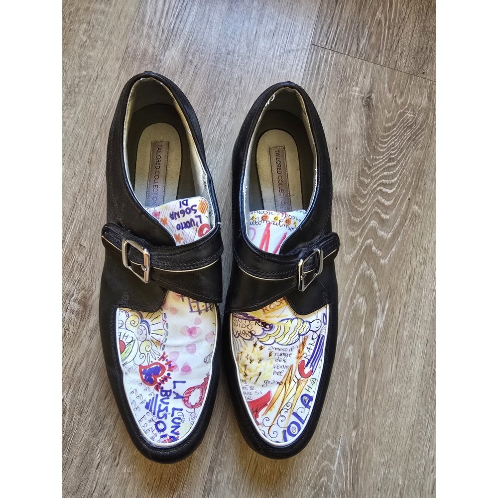 FootJoy FJ Tailored Collection Golf Shoes Monk Strap Italian Art Print Size 10M